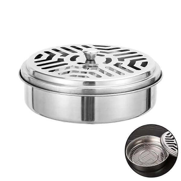 Myggspiralboks i rustfritt stål - Rustbestandig, ventilasjonshull grid