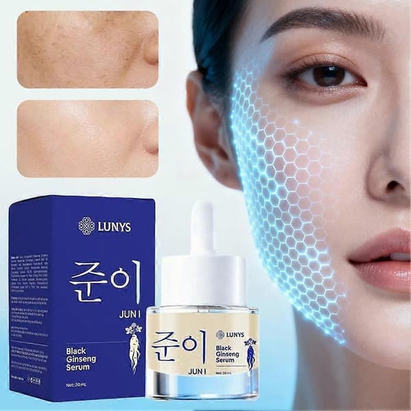 Svart Ginseng Serum for Hydrering og Lysning, 20ml
