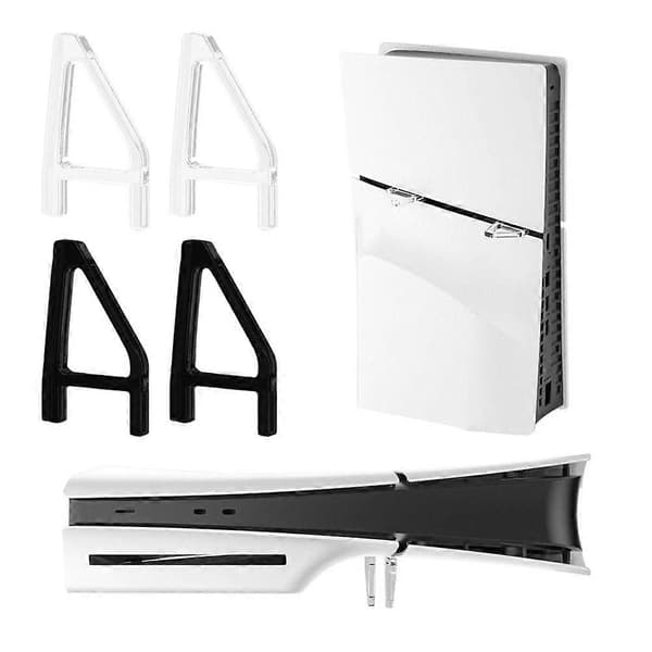Til Ps5 Slim Stand Desktop Host Opbevaringsstativ Enkel Holder Spiltilbehør white