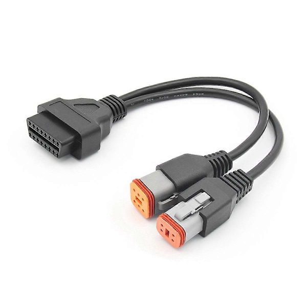 4-pin för Harley Davidson 6-pin till 16-pin OBD 2 Förlängningskabel