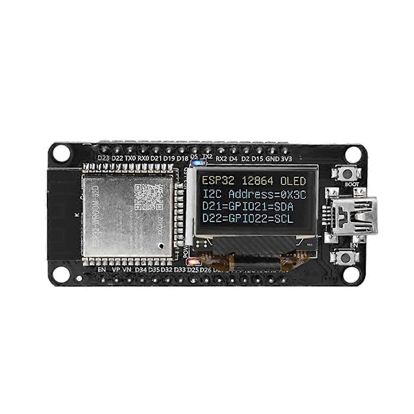 ESP32 ESP-WROOM-32D WIFI Bluetooth Utvecklingskort CH340 Mini-USB