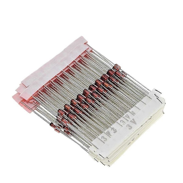 250 kpl 1W Zener-diodi lajitelmasarja 3V-33V, 25 arvoa lajitelma, elektroninen komponentti DIY-sarja 1N47
