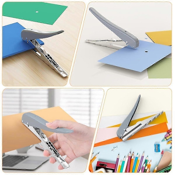 Kraftig enkelt hul punch, hulmaskine 25 ark kapacitet papir punch til papir ID PVC kort Scr