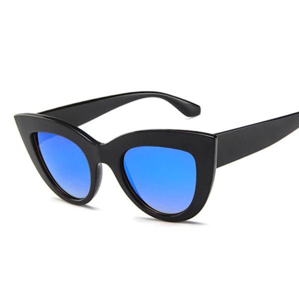 Cat Eye Mode Solglasögon Kvinnor Retro Lyx Svarta Glasögon Solglasögon Kvinnor UV401 Glasögon Skärmar BlackBlue Style2