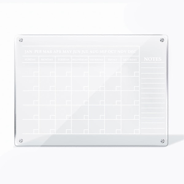 Magnetisk akrylkalender tavla raderbar återanvändbar skrivtavla för hushållstillbehör