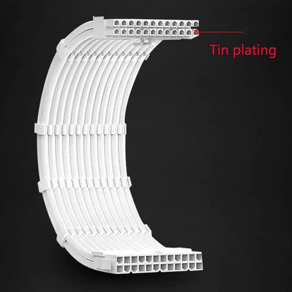 Gpu Pci-e Psu 8pin Strømforlængerkabel Sæt Til Bundkort 24pin + Cpu 8p