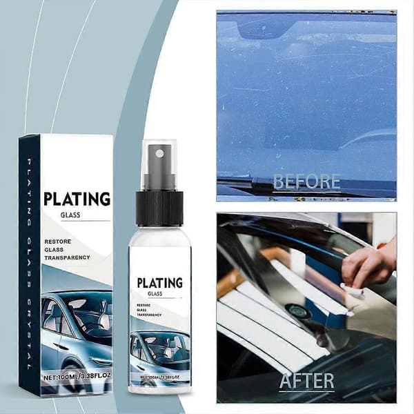 100ML Glass Flekkfjerner, Anti-vannflekk frontrutebeleggmiddel