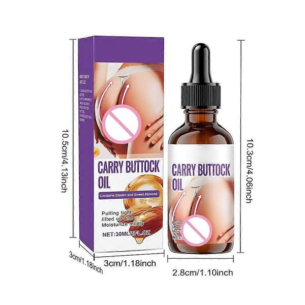 Hoftepleie Eterisk Olje 30ml - Oppstrammende Elastisitetsserum for Rumpe