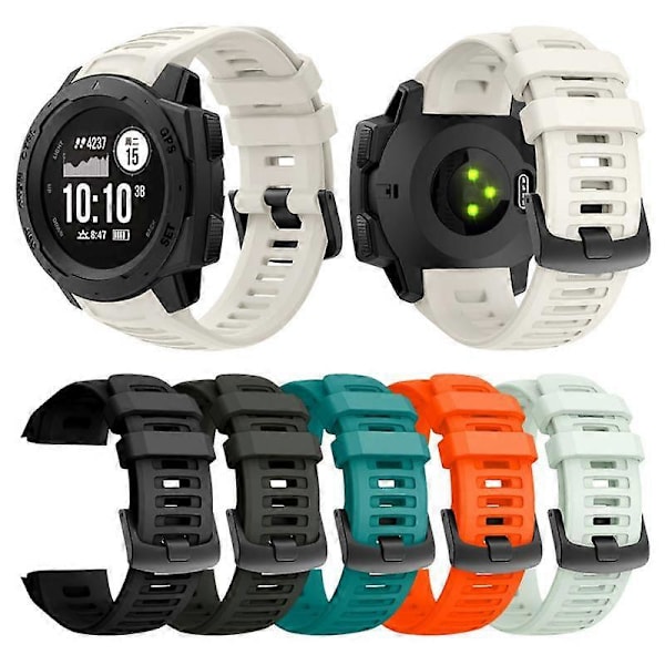 Silikonrem for Garmin Instinct Smart Watch Band Erstatning Armbånd Armlenke for Garmin