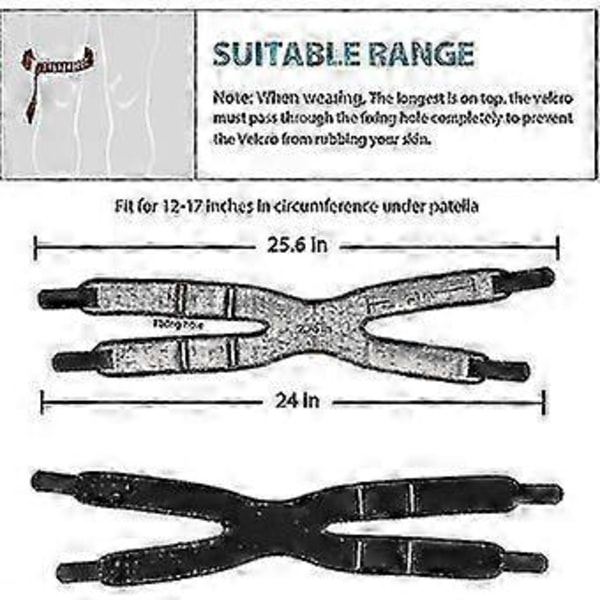 Stödrem för Patellarsenan 2-pack, Knäsmärtlindring och Patellarsena för Män & Kvinnor