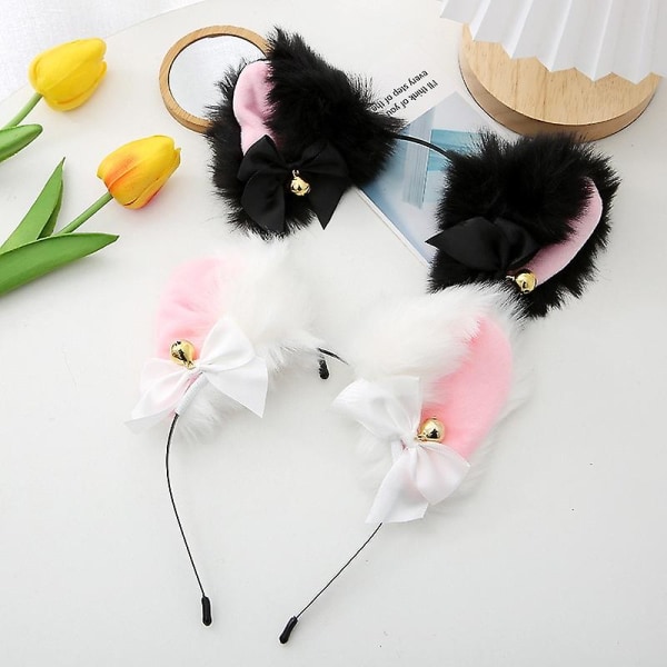 Kaunis naamiainen Halloween kissan korvat päähineet Cosplay kissan korvat anime juhlapuku kello päähineet päähine hiustarvikkeet style3
