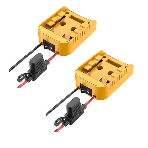 Power Wheels Adapter för 18V/20V Litiumbatteri DIY Batteriadapter med ON/OFF Strömbrytare Säkring för DI