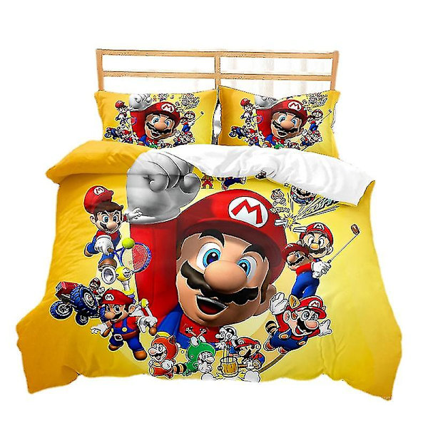 Super Maria Serie Tredelt Dynetrekk Sandet Todelt Sett Q A 228*228three-piecesuit