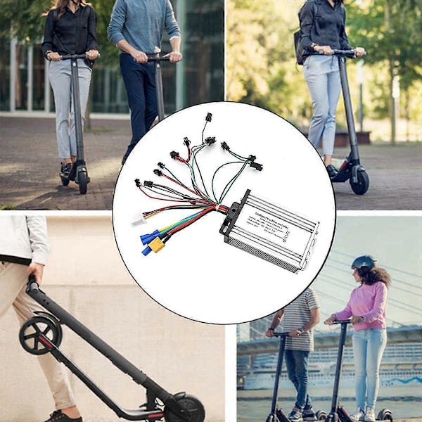 Elektrisk Scooter 36V-60V 25A Controller 36V 48V 52V 60V Intelligent Børsteløs Controller 6 Rør Uni