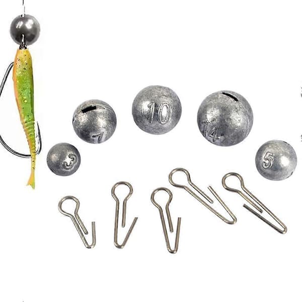 Sinker Fishing Jig Head Bullet Weights Soft Lure Group Hook Aggravated 3g
