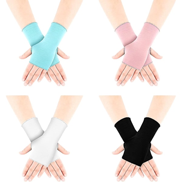 UV-suojakäsineet, ranteen mittaiset, aurinkosuoja-ajokäsineet, unisex, sormettomat