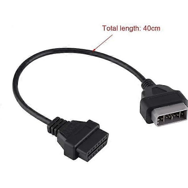 Adapterkontakt Diagnostikkabel för 14-pin till 16-pin, 14-pin OBD1 till 16-pin OBD2 för Nissan 14-pin till OBD 16-pin