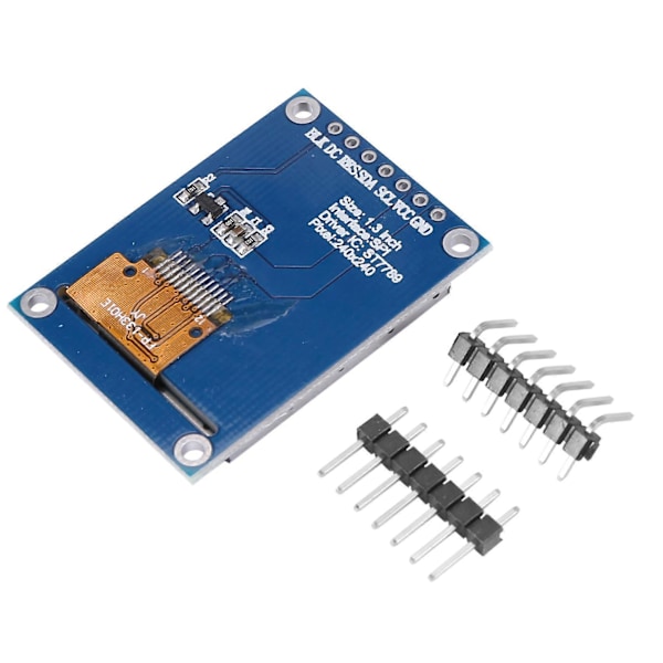 1,3 tuuman Ips Hd Tft St7789 Drive Ic 240 x 240 Spi -tiedonsiirto 3,3 V Jännite Spi -liitäntä Täysi Väri