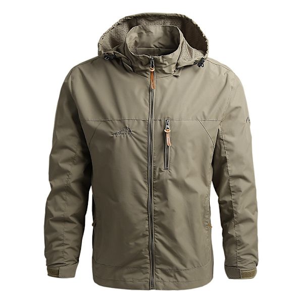 Herre Windbreaker Militær Feltjakke Overfrakke Herre Taktisk Vandtæt Pilotjakke Hættetrøje Herre Jagt Militærtøj Army Green Asian size 4XL