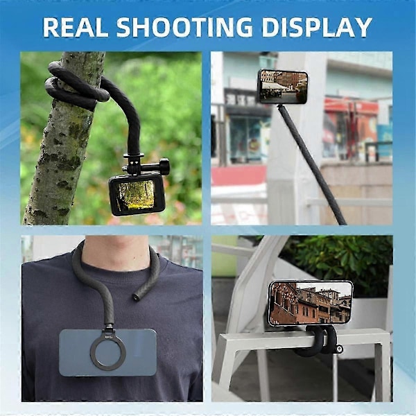 Bärbart Flexibelt Telefonhållarstativ Med Magnetisk Telefonfäste Adapter Lång Arm Stick Pole För Pocket 3/go3 För ,a