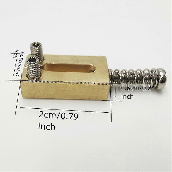 Elektrisk Gitarr Stall Sadel Mässing 10.5MM Tremolo Delar Elektrisk Gitarr Stall Sträng Sadel Gitarrdelar