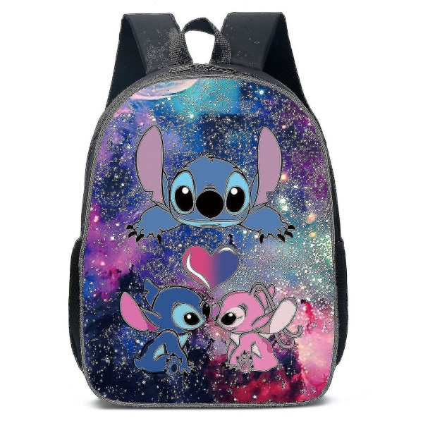 Lilo Stitch Stitch -reppu, koululaukku, kolmiosainen setti A A