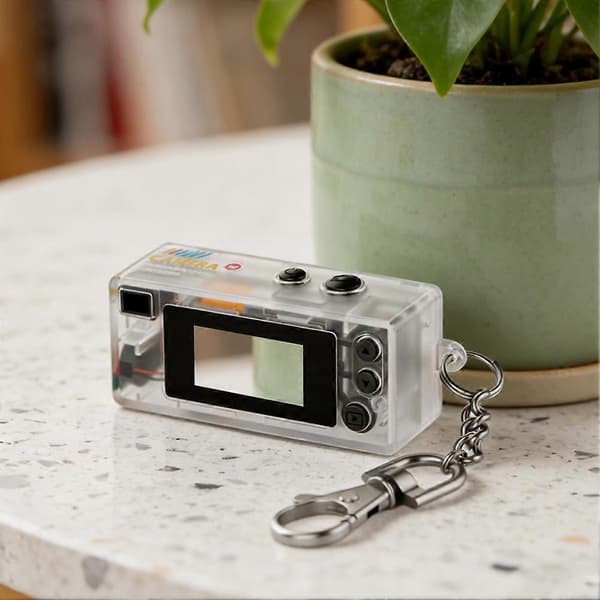 Läpinäkyvä Mini Peukalokamera - 720P Videonauhuri - Avaimenperälahja Transparent64Gcardreader