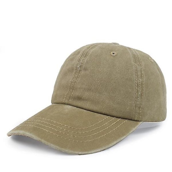Kasket Ensfarvet Baseballkasket Denim Solhat