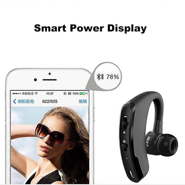 Bluetooth 5.2 Trådlöst Headset Öronmussla för Bilkörning Lastbilschaufför Brusreducerande