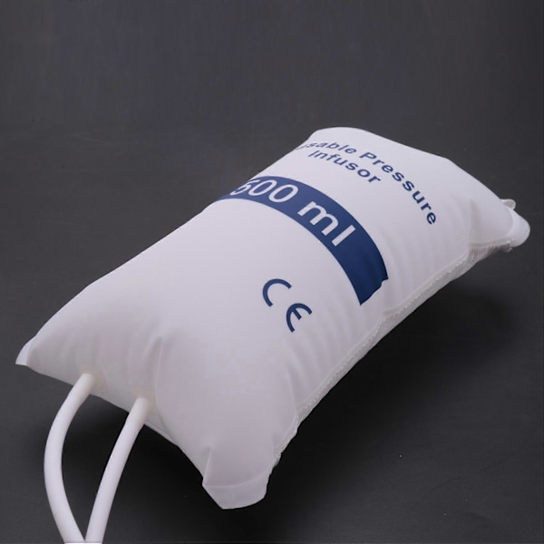 Infusionspumpe trykpose 500 ml med måler og håndpumpebold genanvendelig trykinfusionspose