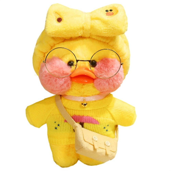 Grossist 28cm Söt Lalafanfan Café Anka Plyschleksak Mjuk Fylld K SCL001-zhangda-w