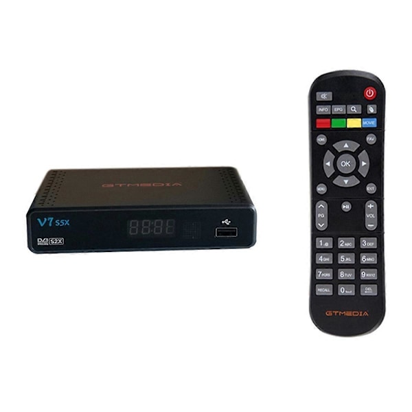 V7 S5X med USB WiFi DVB-S/S2/S2X Full HD 1080P Klar Understøtter 4G/3G Dongle Satellitmodtager EU PL