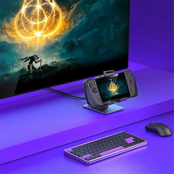 Kääntyvä telakointiasema Ally X:lle, OLED:lle, Switchille ja Pro:lle, 4K2K, 100 W lataus, Ally 30 W Turbo-tila