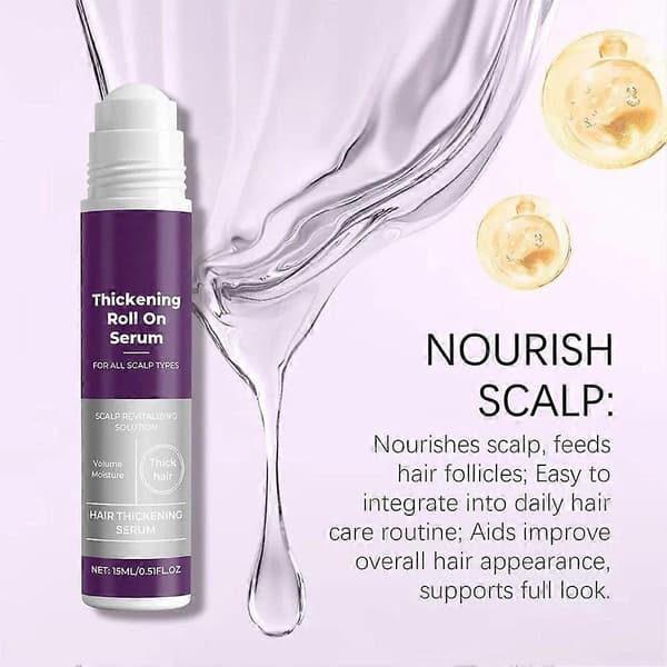 1-3X Roll-on Hårbehandling Hårväxtserum 15ml Håravfall Stöd för Män & Kvinnor