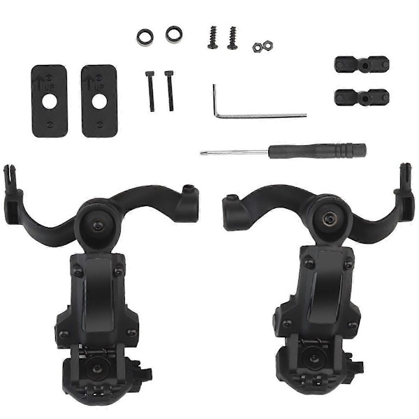 Taktiskt Headset Fäste Hjälmmonterad Tillbehörsskena Adapter Kit Justerbar Pickup Brusreducering