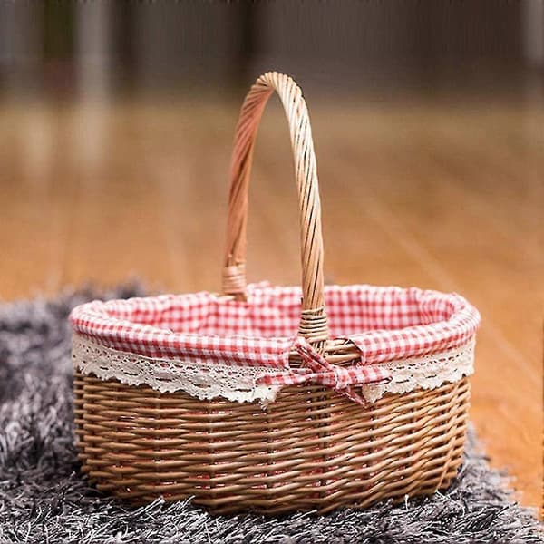 Presentkorgar i flätad korg Tom Oval Pil Väv Picknickkorg
