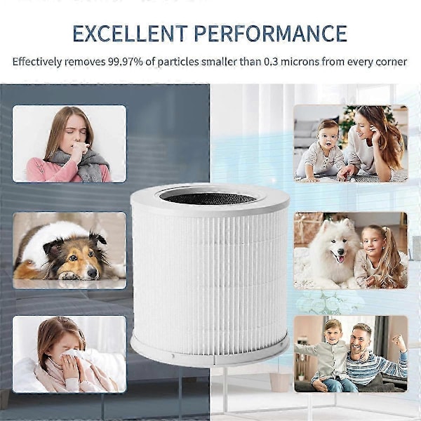 Luftrenserfilter til Luftrenser 4 Compact Filter Smart Luftrenser PM 2.5 med Aktivt Kulfilter