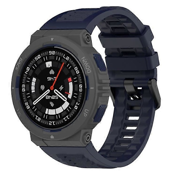 Kompatibelt för Huami Amazfit Active Edge A2212 Ersättningsarmband Mjukt Silikon Klockarmband DarkBlue
