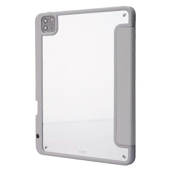 Kompatibelt fodral för iPad Pro 12,9-tum (2021)/(2020)/(2018) surfplatta, automatisk väckning/viloläge, origami-ställ, PU-läder + akrylskydd Beige