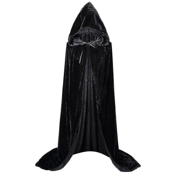 Sanderson Søstre Kappe Mary Sarah Winifred Kostume Jul Voksen Børn Middelalderlig Kappe W W Black1 XXXL 180*200cm  *Hocus Pocus 2