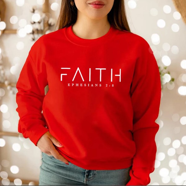 Trendikäs Faith Sweatshirt Raamattu jae paita Christian vaatteet Naisten  Streetwear Pusero Huppari Esteettiset vaatteet Red XXXL 2f08 | Red | XXXL |  Fyndiq