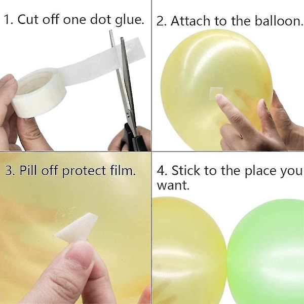 Ballonbue Sæt Ballon Dekorations Strip Sæt Til Guirlande, 10 Meter Ballon Tape Strip