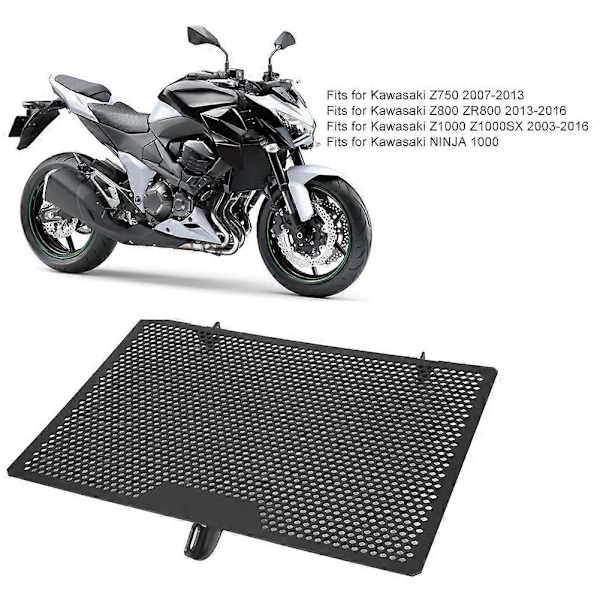 Motorcykel Radiator Galler Skyddsskydd Passar för Kawasaki Z750 Z800 Z1000