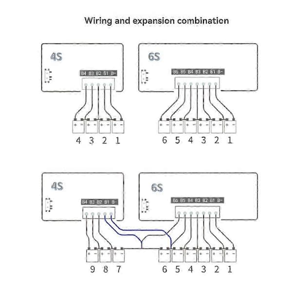 Equalizer Board 6S Modul Li-FePO4 Li-Ti2O4 Equalizer 6A Høy Strøm Li-Ion Batteri Aktiv Modul