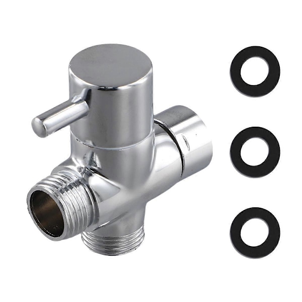 Dusjarmomleder i messingmetall 3-veis vannseparator 20 mm dusj-T-adapter for håndholdt dusj