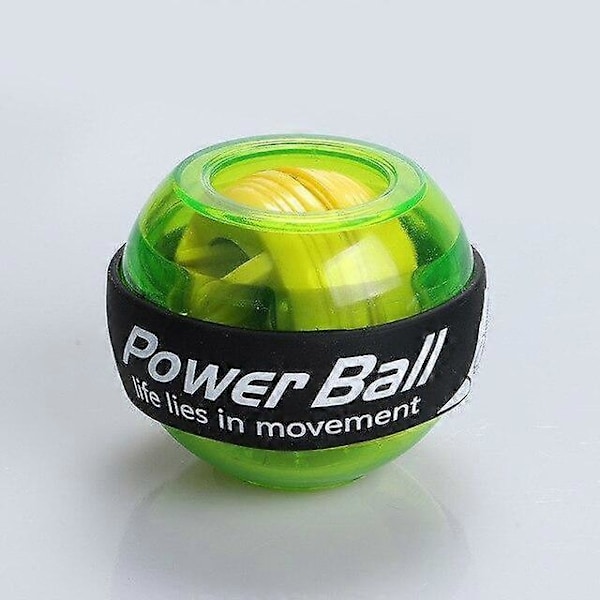 LED Handledsboll Tränare Gyroskop Stärkare Gyro Power Ball Arm Träningsmaskin Gym Power Ball Fitnessutrustning green