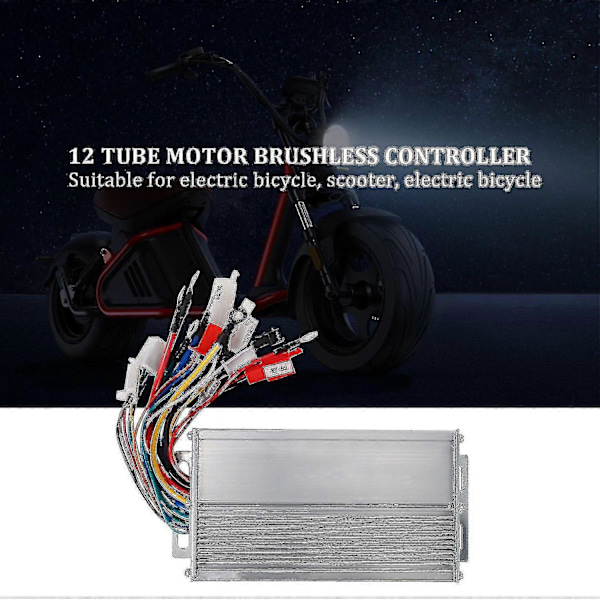 48V 500W Borstlös Kontroller, Aluminiumlegering E-bike Borstlös Motorkontroller För Elektrisk Cykel-FCY
