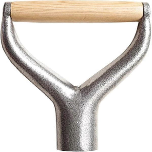 31 mm indre diameter jernspadehåndtak-Y-håndtak - Solid jern hagetilbehør Sølv