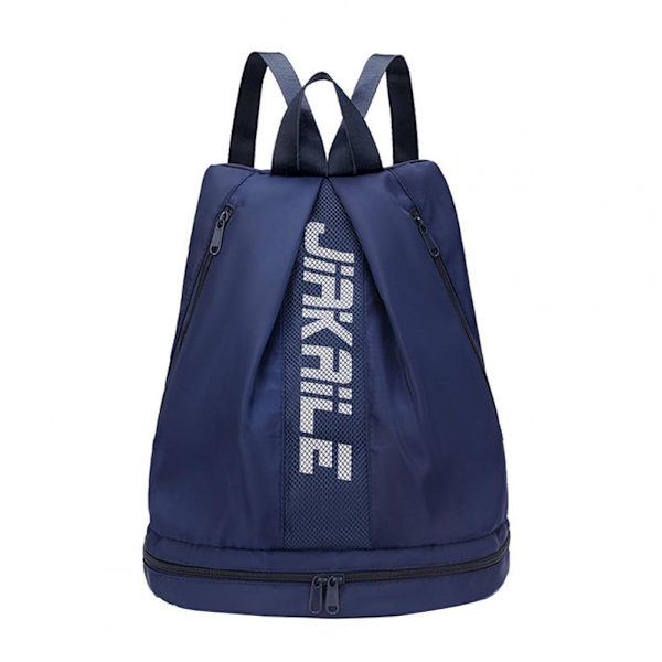 Sport Resväska Ryggsäck Gymväska Med Skofack Justerbar Axelrem Duffelväska Dark Blue