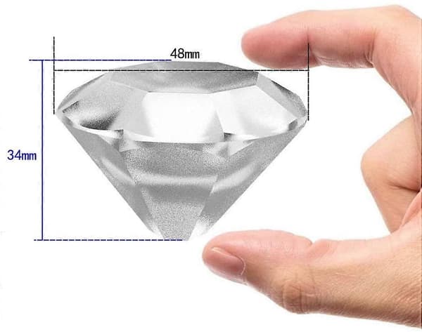 Bac glaçons 3D i silikone med diamanter til whisky, scotch, cocktail, sort